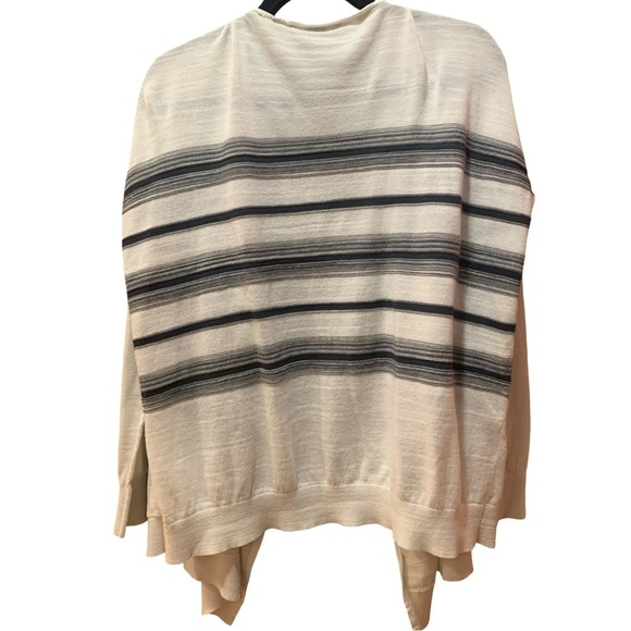 Armani Exchange Size SP Open Flowy loose fitting striped Cardigan - Picture 3 of 5